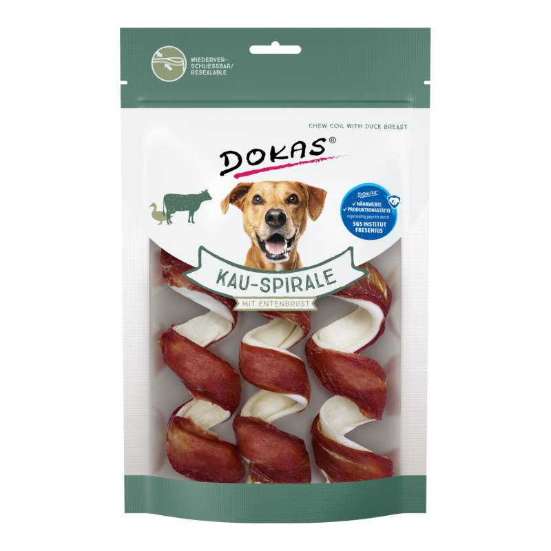 Dokas Kau-Spirale Entenbrust - Sparpaket: 6 Stück (2 x 110 g) von Dokas