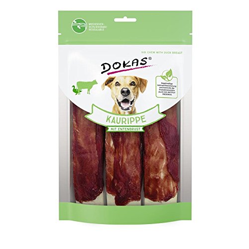 Dokas Kaurippe mit Entenbrustfilet | 10x 210g Hundesnacks von Dokas