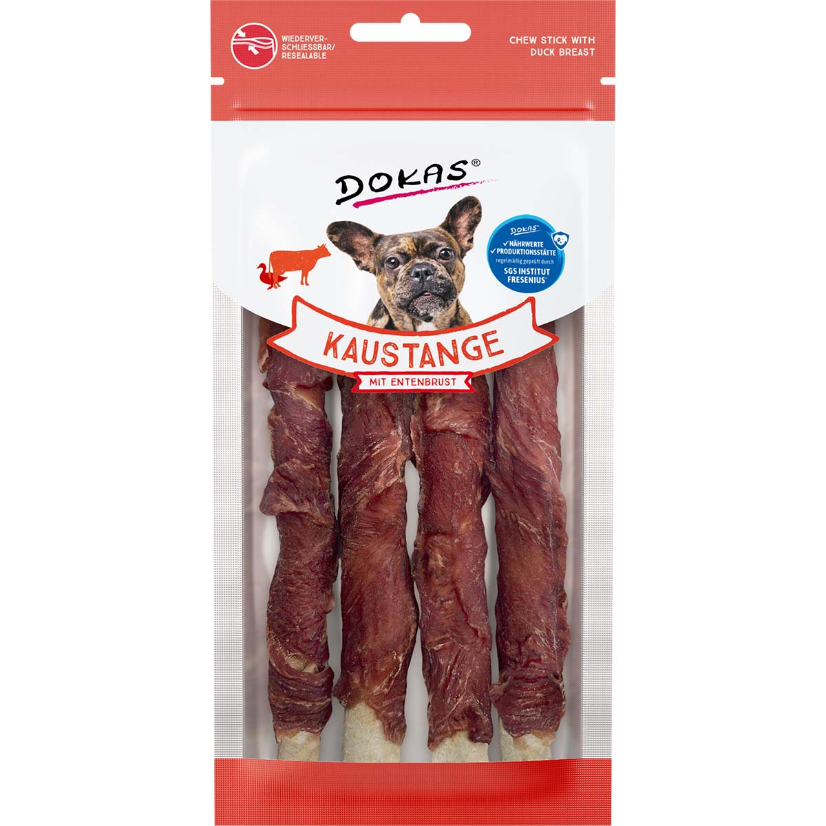 Dokas Kaustange mit Entenbrust 10x50g von Dokas