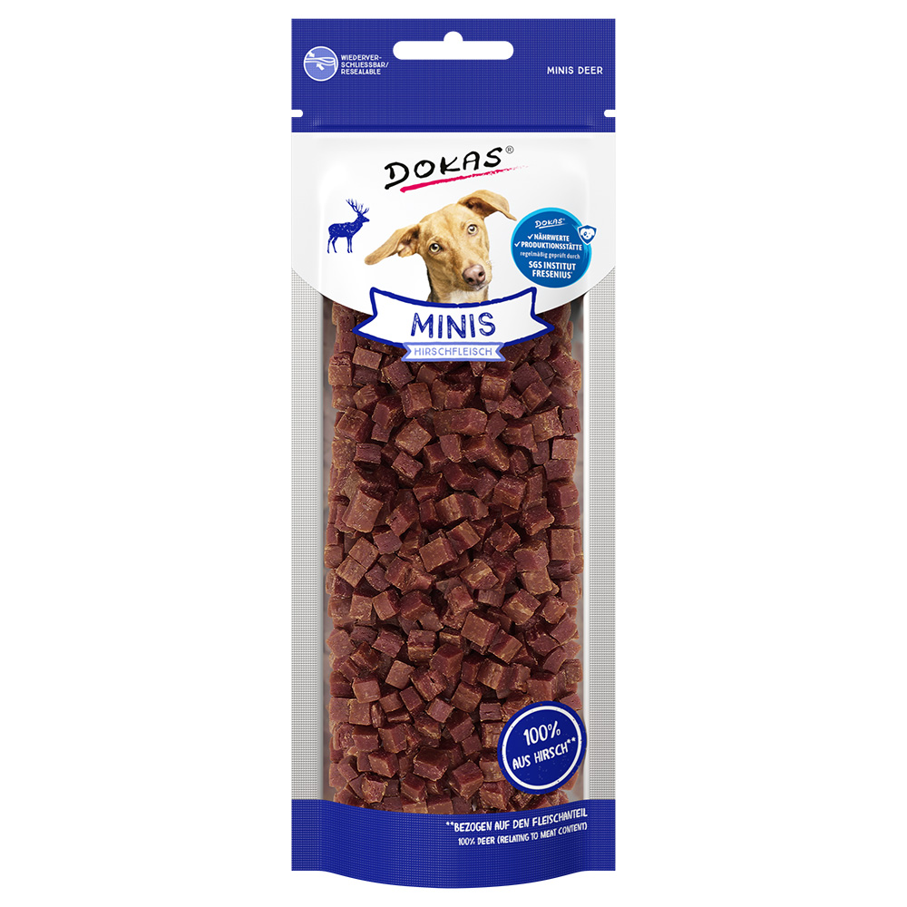 Dokas Minis Hirschfleisch - Sparpaket: 2 x ca. 60 g von Dokas