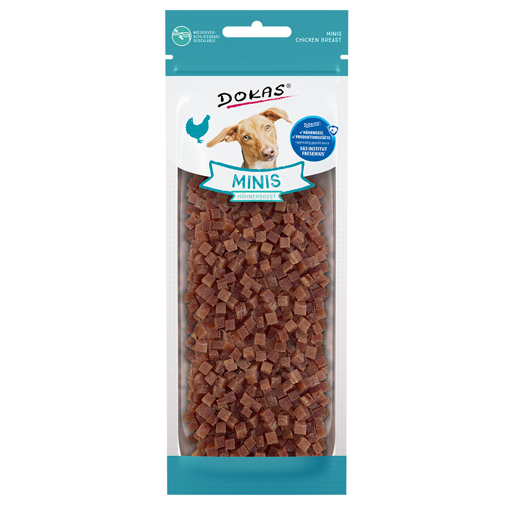 Dokas Minis Hühnerbrust - Sparpaket: 2 x 70 g von Dokas