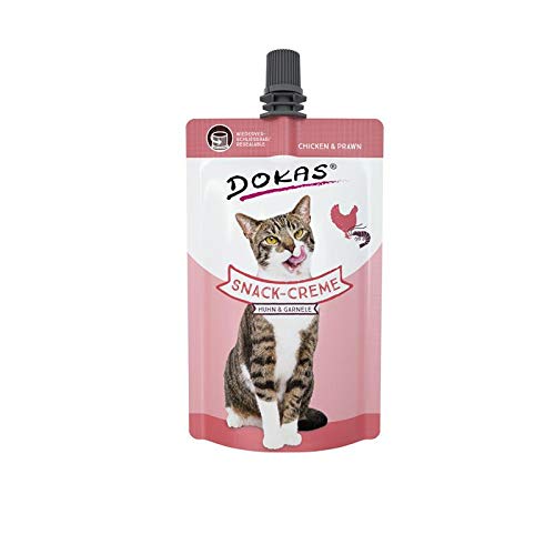 Dokas Snack-Creme Huhn & Garnele | 16x 90g Katzensnack von Dokas