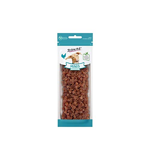 Dokas Dog Minis mit Hühnerbrust für Hunde als Snack - 9 x 70g von Dokas