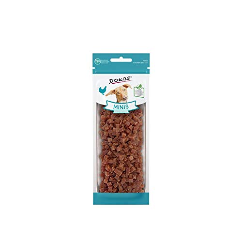 Dokas Dog Minis mit Hühnerbrust für Hunde als Snack - 9 x 70g von Dokas