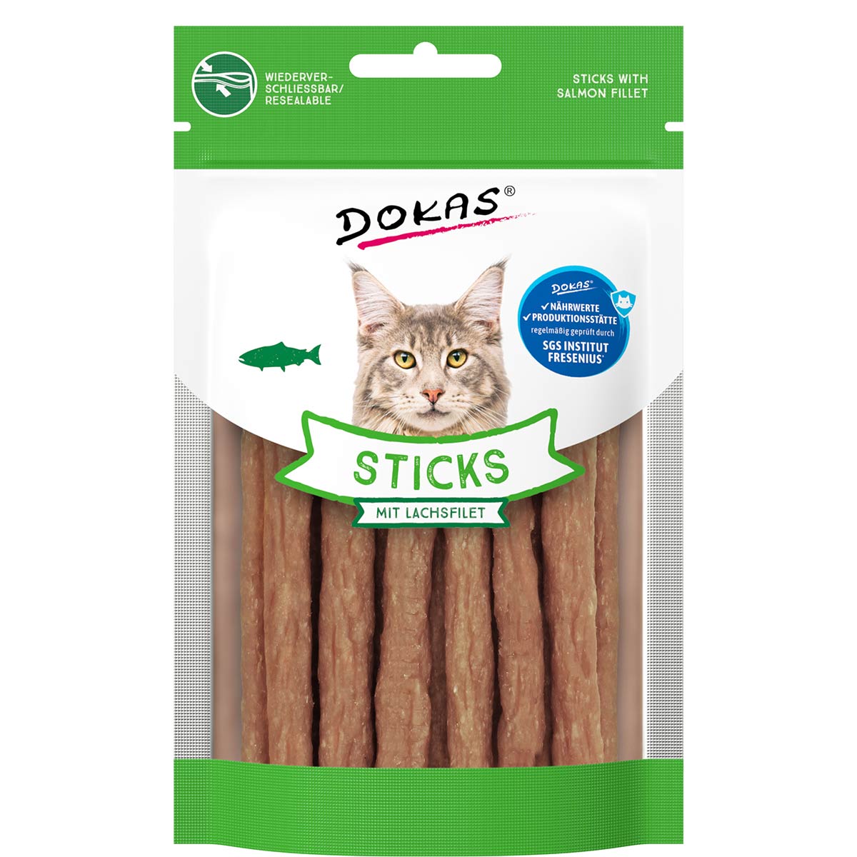 Dokas Sticks mit Lachsfilet 30g Dokas Sticks mit Lachsfilet 30g von Dokas
