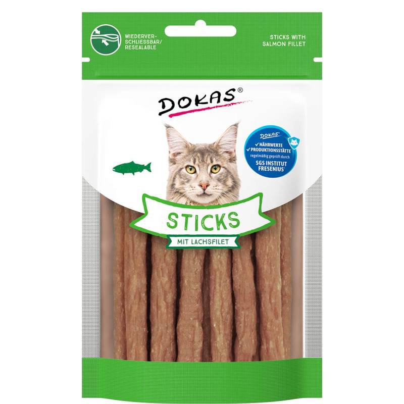 Dokas Sticks mit Lachsfilet 30g Dokas Sticks mit Lachsfilet 30g von Dokas
