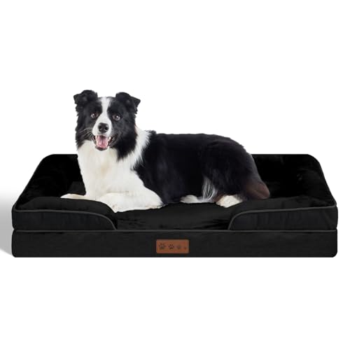 Dokdogs Orthopädisches Hundebett für große Hunde – große Hunde-Sofabetten, Memory-Schaum, Haustier-Couch-Bett mit abnehmbarem, waschbarem Bezug, wasserdichtem Futter und rutschfester Unterseite (L, Dokdogs Orthopädisches Hundebett für große Hunde – große Hunde-Sofabetten, Memory-Schaum, Haustier-Couch-Bett mit abnehmbarem, waschbarem Bezug, wasserdichtem Futter und rutschfester Unterseite (L, von Dokdogs