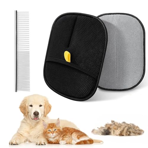 2 x Haustier-Pflegehandschuhe, doppelseitige und statische Entfernungshandschuhe, Tierhaare, Katzenpflege-Handschuhe, Haustierpflege-Handschuhe für Hunde, zum Baden, vielseitige Fellpflege 2 x Haustier-Pflegehandschuhe, doppelseitige und statische Entfernungshandschuhe, Tierhaare, Katzenpflege-Handschuhe, Haustierpflege-Handschuhe für Hunde, zum Baden, vielseitige Fellpflege von Dokduk