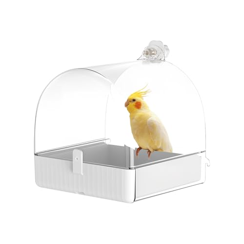 3 in 1 Multifunktions-Hängende Vogelbadewanne – Perfektes Badehaus für Kleine bis Mittlere Vögel,Vogelbadekäfig, Vogeltränke und Vogelfutterstelle 3 in 1 Multifunktions-Hängende Vogelbadewanne – Perfektes Badehaus für Kleine bis Mittlere Vögel,Vogelbadekäfig, Vogeltränke und Vogelfutterstelle von Dokeno