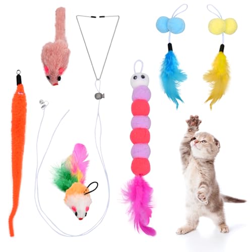 Dokeno 6 Stück Interaktives Katzenspielzeug Katzenspielzeug Selbstbeschäftigung Katzenspielzeug mit Federn Hängende Türrahmen Hängendes Katzenspielzeug Set für Katzenauslauf und Gegen Langeweile Dokeno 6 Stück Interaktives Katzenspielzeug Katzenspielzeug Selbstbeschäftigung Katzenspielzeug mit Federn Hängende Türrahmen Hängendes Katzenspielzeug Set für Katzenauslauf und Gegen Langeweile von Dokeno