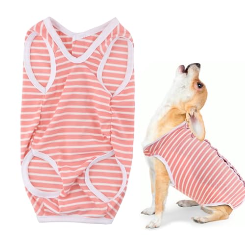 Dokeno Hundebody Nach Op - Anti-Lecken Onesie für Hunde und Katzen - Erholungsanzug Alternative zum E-Halsband (S) von Dokeno