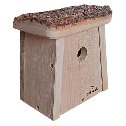 Dokkodo - Exklusives Holz vogelhaus - Wetterfest für Garten und Balkon von Dokkodo