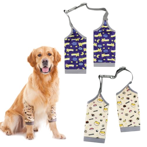 2 Stück Ellenbogenbandage Hund, liegeschwielen Hundebody Nach Op, Kniebandage Hund Hinterbein, Pfotenschutz Hund, Mittelgroße und Große Hunde Chirurgie Erholung Recovery Sleeve für Vorderbeine (2XL) 2 Stück Ellenbogenbandage Hund, liegeschwielen Hundebody Nach Op, Kniebandage Hund Hinterbein, Pfotenschutz Hund, Mittelgroße und Große Hunde Chirurgie Erholung Recovery Sleeve für Vorderbeine (2XL) von Doksvp