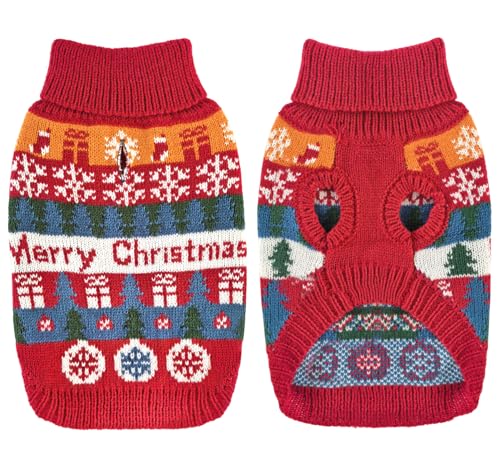Dolahovy Hund Pullover Schneeflocke Pullover Welpen Mantel Hunde Stricken Weihnachten Winter Kleidung Outfit Xmas Hund Pullover Fleece Hund Anzug für kleine mittlere Hunde Katzen Chihuahua Red S Dolahovy Hund Pullover Schneeflocke Pullover Welpen Mantel Hunde Stricken Weihnachten Winter Kleidung Outfit Xmas Hund Pullover Fleece Hund Anzug für kleine mittlere Hunde Katzen Chihuahua Red S von Dolahovy