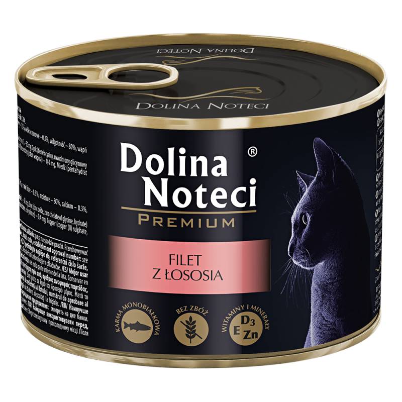 Dolina Noteci Premium Katze 12 x 185 g - Lachsfilet von Dolina Noteci