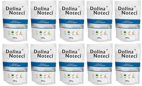 Dolina Noteci Premium Nassfutter für Hunde Forelle Glutenfrei 10 x 500g von DOLINA NOTECI