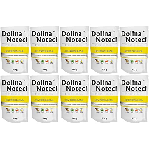 Dolina Noteci Premium Nassfutter für Hunde Reich an Huhn Glutenfrei 10x 500g von DOLINA NOTECI