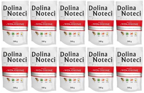 Dolina Noteci Premium Nassfutter für Hunde Rindfleisch Glutenfrei 10 x 500g von DOLINA NOTECI