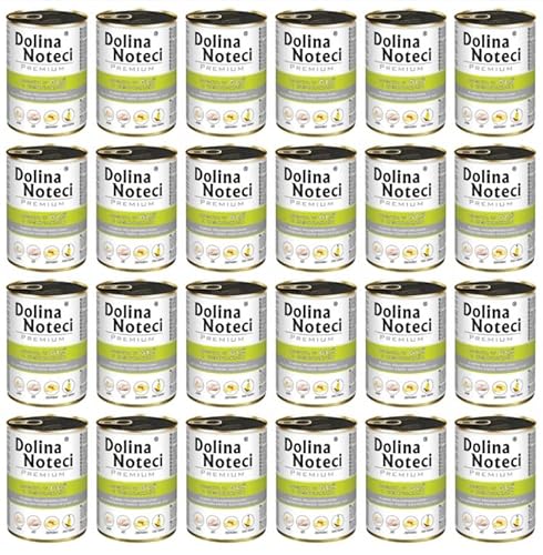 Dolina Noteci Premium Nassfutter für Hunde in Dosen Gans mit Kartoffeln Glutenfrei 24 x 400g von DOLINA NOTECI