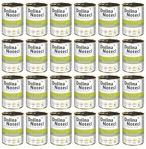 Dolina Noteci Premium Nassfutter für Hunde in Dosen Gans mit Kartoffeln Glutenfrei 24 x 400g von DOLINA NOTECI