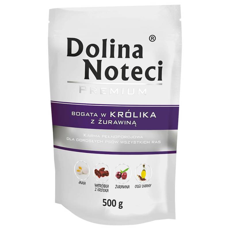 Dolina Noteci Premium Pouches 20 x 500 g - Kaninchen mit Cranberry von Dolina Noteci