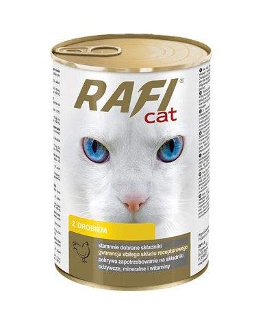 Rafi 60x415g Cat Dosen Mix Fisch + Geflügel + Rind Nassfutter Katzenfutter von Dolina Noteci