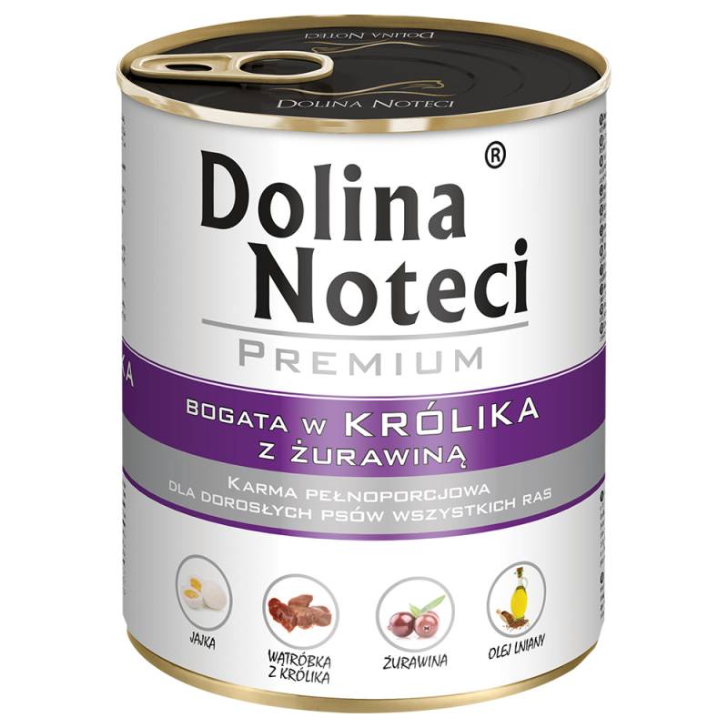 Sparpaket Dolina Noteci Premium 12  x 800 g - Kaninchen mit Cranberry von Dolina Noteci