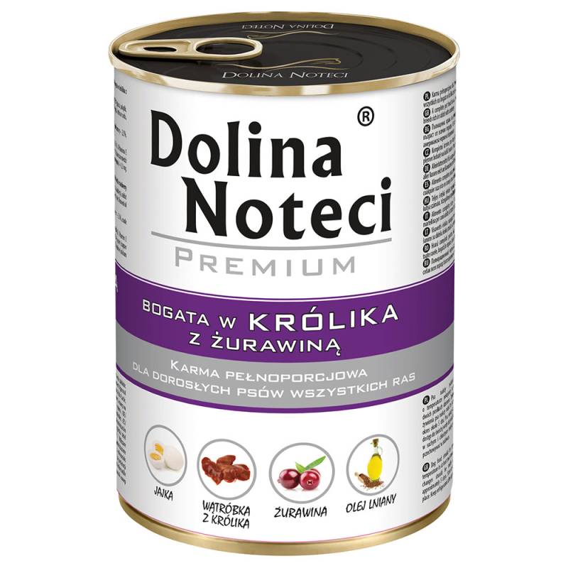 Sparpaket Dolina Noteci Premium 24 x 400 g - Kaninchen mit Cranberry von Dolina Noteci