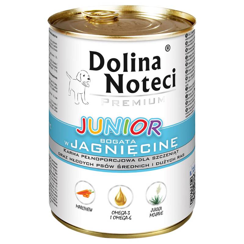 Sparpaket Dolina Noteci Premium Junior 48 x 400 g - Lamm von Dolina Noteci