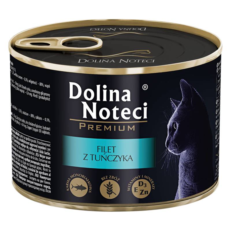 Sparpaket Dolina Noteci Premium Katze 24 x 185 g - Thunfischfilet von Dolina Noteci