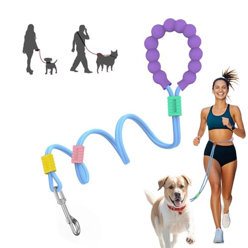 Anlitent Doppel-Hundeleine für kleine, mittelgroße und große Hunde, strapazierfähig, freihändiges Gehen, Seil-Hundeleine mit Komfortgriff, Multifunktionsleine, verstellbare Länge, Länge 1,5 m, Blau Anlitent Doppel-Hundeleine für kleine, mittelgroße und große Hunde, strapazierfähig, freihändiges Gehen, Seil-Hundeleine mit Komfortgriff, Multifunktionsleine, verstellbare Länge, Länge 1,5 m, Blau von DomKim