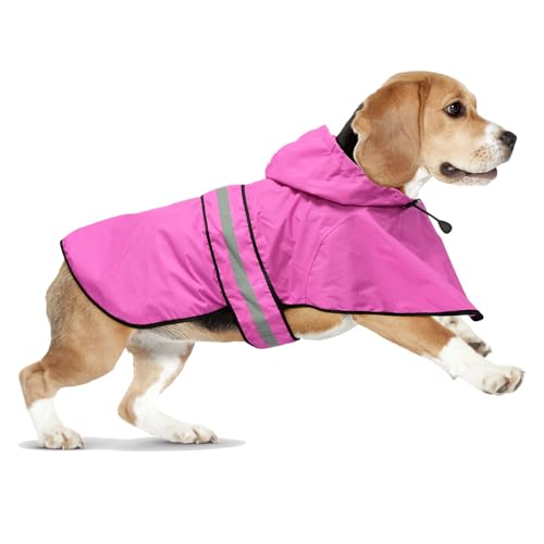 Domagiker Wasserdichter Hunde-Regenmantel – Regenmäntel mit Kapuze für Hunde, verstellbar, reflektierend, Winddichte Hunderegenjacke, Haustier-Regenponcho für kleine, mittelgroße und große Hunde Domagiker Wasserdichter Hunde-Regenmantel – Regenmäntel mit Kapuze für Hunde, verstellbar, reflektierend, Winddichte Hunderegenjacke, Haustier-Regenponcho für kleine, mittelgroße und große Hunde von Domagiker