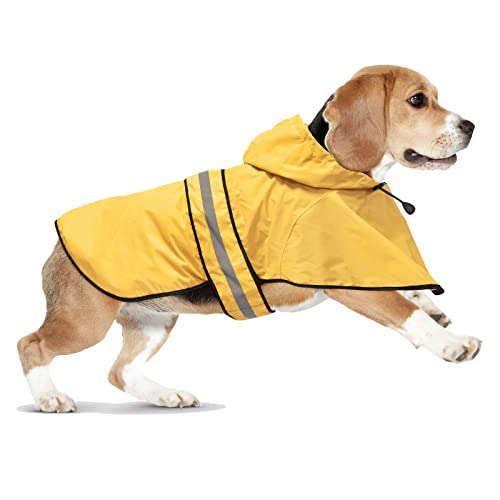 Domagiker Wasserdichter Hunde-Regenmantel – Regenmäntel mit Kapuze für Hunde, verstellbar, reflektierend, winddichte Hunderegenjacke, Haustier-Regenponcho für kleine, mittelgroße und große Hunde Domagiker Wasserdichter Hunde-Regenmantel – Regenmäntel mit Kapuze für Hunde, verstellbar, reflektierend, winddichte Hunderegenjacke, Haustier-Regenponcho für kleine, mittelgroße und große Hunde von Domagiker