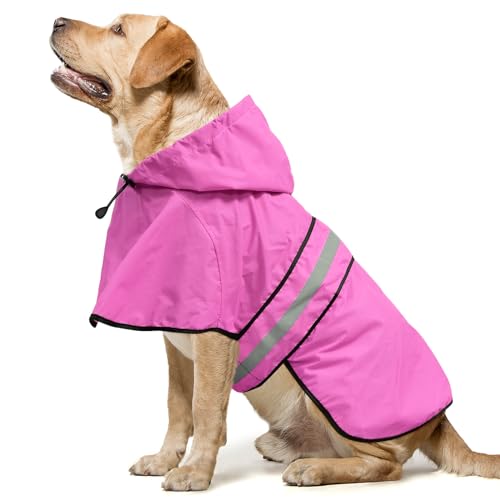 Domagiker Wasserdichter Hunde-Regenmantel – Regenmäntel mit Kapuze für Hunde, verstellbar, reflektierend, winddichte Hunderegenjacke, Haustier-Regenponcho für kleine, mittelgroße und große Hunde Domagiker Wasserdichter Hunde-Regenmantel – Regenmäntel mit Kapuze für Hunde, verstellbar, reflektierend, winddichte Hunderegenjacke, Haustier-Regenponcho für kleine, mittelgroße und große Hunde von Domagiker