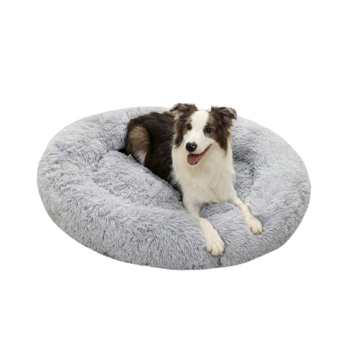 Domarex Gemütliches XXL Hundebett und Katzenbett – Flauschige Shaggy Kissen, 110 cm – Kuschelbett für Hunde und Katzen, Weich, Robust und Leicht zu Reinigen - grau Domarex Gemütliches XXL Hundebett und Katzenbett – Flauschige Shaggy Kissen, 110 cm – Kuschelbett für Hunde und Katzen, Weich, Robust und Leicht zu Reinigen - grau von Domarex