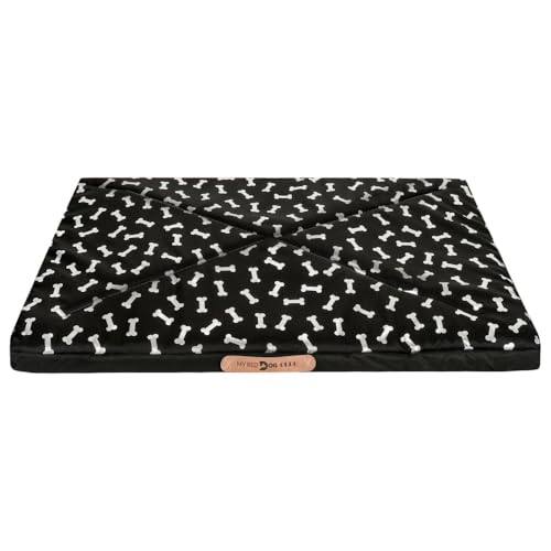Domarex Wasserdichtes XXL Hundebett 120x70x5 cm – Großes, bequemes Hundekissen mit Reißverschluss, strapazierfähig und leicht zu reinigen - Silberne Knochen Domarex Wasserdichtes XXL Hundebett 120x70x5 cm – Großes, bequemes Hundekissen mit Reißverschluss, strapazierfähig und leicht zu reinigen - Silberne Knochen von Domarex