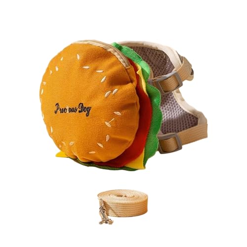 Domasvmd Verstellbare Hamburger-Tasche für kleine Hunde, für den Außenbereich, groß, selbsttrage, verstellbare Weste, Leine, Haustier-Rucksack von Domasvmd