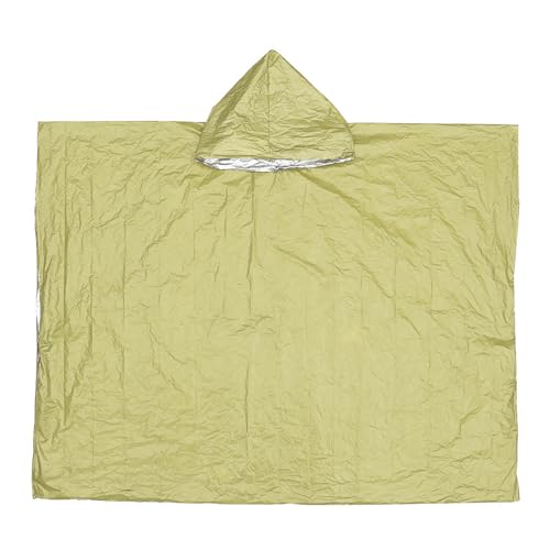Wasserdichter Regenmantel für Camping, Wandern, doppelseitiger Regenmantel, Outdoor, tragbar, PE-Aluminiumfolie, Regenponcho für große Hunde, doppelseitig von Domasvmd