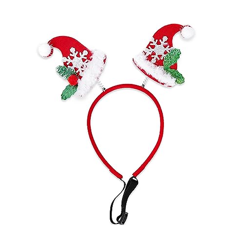 Weihnachts-Haustier-Stirnband, weiches und bequemes Haar für Hunde, Cosplay, Ornamente, Zubehör, sicheres Haustier-Stirnband von Domasvmd