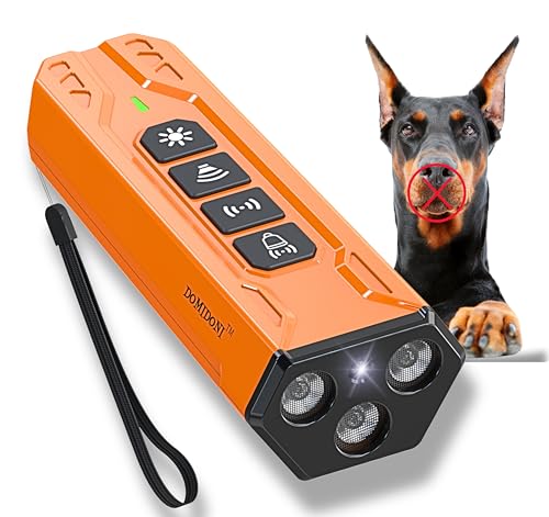 2024 Hunde-Bell-Abschreckungsgerät – Anti-Bell-Geräte für Hunde, kein Bellen mehr, Hundetrainingswerkzeug, effektivste Hilfe für Hundeverhalten, Bell-Eliminator für drinnen und draußen, Schalldämpfer von DomiDoni