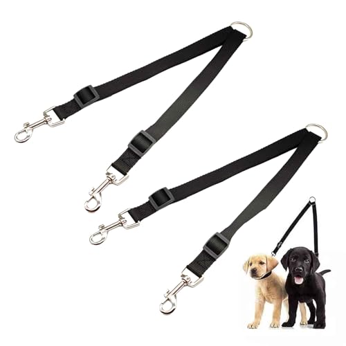 2 x Doppel-Hundeleine, kein Verheddern, doppelte Haustier-Trainingsleine, Doppelleine für mittelgroße und kleine Hunde, 360° drehbar, doppelte Hundeleine zum Spazierengehen, 2 Hunde, kein Verheddern 2 x Doppel-Hundeleine, kein Verheddern, doppelte Haustier-Trainingsleine, Doppelleine für mittelgroße und kleine Hunde, 360° drehbar, doppelte Hundeleine zum Spazierengehen, 2 Hunde, kein Verheddern von Domicubes
