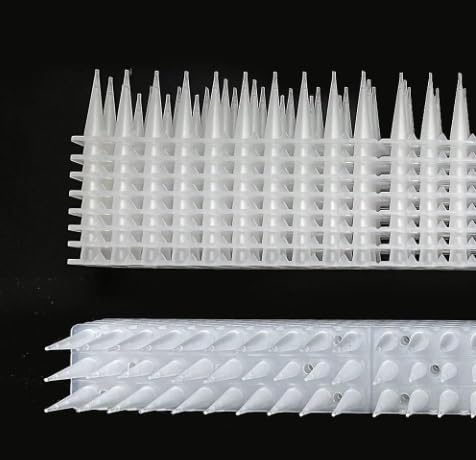 Taubenzapfen - Taubenschreck - Vogelscheuche - Vogelschreck - Vogelabwehr - Anti Vogelstifte - Punktstreifen mit 68 Pins - 12 x 43 cm - weiß Taubenzapfen - Taubenschreck - Vogelscheuche - Vogelschreck - Vogelabwehr - Anti Vogelstifte - Punktstreifen mit 68 Pins - 12 x 43 cm - weiß von Domo Sell