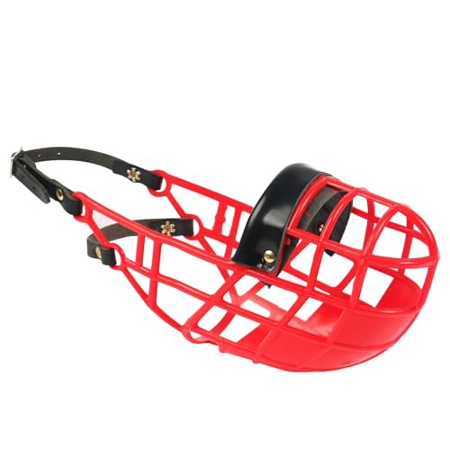Don Pare Maulkorb Model 101 In Rot Trinken Immer Möglich Ideal Für Freilauf, Kennel, Zwinger, Hunderennen, Auto, Giftköderbremse Von Amathings Don Pare Maulkorb Model 101 In Rot Trinken Immer Möglich Ideal Für Freilauf, Kennel, Zwinger, Hunderennen, Auto, Giftköderbremse Von Amathings von Don Pare