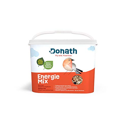 Donath Energie Mix - reich an hochwertigem Insektenfett - die ausgewogene Mischung - wertvolles Ganzjahres Wildvogelfutter - aus unserer Manufaktur in Süddeutschland - 5 Kg Eimer von Donath Fly wild. Feed love.