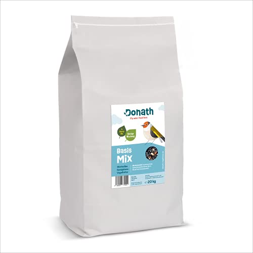 Donath Basis Mix - die vitaminreiche und körnige Mischung - für alle körnerfressenden Feinschmecker - wertvolles Ganzjahres Wildvogelfutter - aus unserer Manufaktur in Süddeutschland - 20 Kg Donath Basis Mix - die vitaminreiche und körnige Mischung - für alle körnerfressenden Feinschmecker - wertvolles Ganzjahres Wildvogelfutter - aus unserer Manufaktur in Süddeutschland - 20 Kg von Donath
