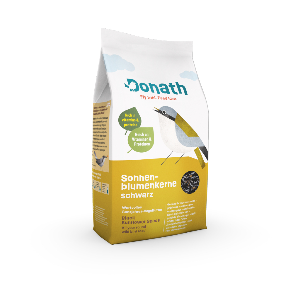 Donath Sonnenblumenkerne schwarz - 1 kg Donath Sonnenblumenkerne schwarz - 1 kg von Donath