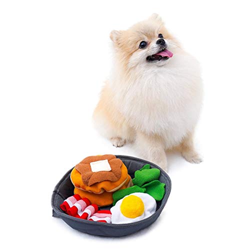 Hunde Schnüffelmatte – Hund Puzzle Spielzeug – Haustier Langsam Fütterungsmatte – Interaktives Spiel gegen Langeweile, fördert natürliche Futtersuche für Katzen und Hunde, tragbarer von Dongzhi
