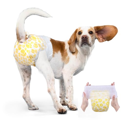 Dono Hundewindeln - 12 Stück, Windeln für weibliche Hunde, zum Anziehen, geeignet für Inkontinenz, Training, Reisen Dono Hundewindeln - 12 Stück, Windeln für weibliche Hunde, zum Anziehen, geeignet für Inkontinenz, Training, Reisen von Dono