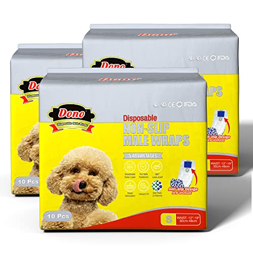 Dono Hundewickel für Rüden, Klein, 30er-Pack(S 30count) von Dono