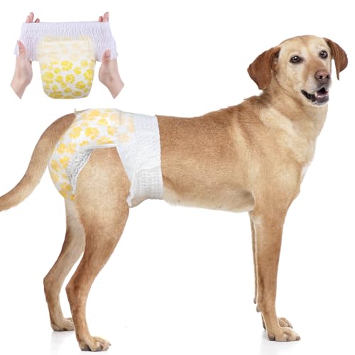 Dono Hundewindeln - 10 Stück, Windeln für Hündinnen, zum Anziehen, geeignet für Inkontinenz, Training, Reisen Dono Hundewindeln - 10 Stück, Windeln für Hündinnen, zum Anziehen, geeignet für Inkontinenz, Training, Reisen von Dono